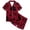 Brick Red, variant on Halloween Pajamas Kids Size 6-7 Years Childrens Sleepwear Striped Short Sleeve Top and Shorts Cozy Wear Pjs for Boys Brick Red