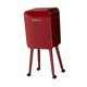 thumbnail image 3 of Cubo de basura tipo prensa con ruedas, base alta con ruedas giratorias, cubo de basura Rojo, 3 of 9