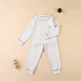 thumbnail image 2 of Jamsmile Toddler Girls Outfits Sets Thermal Long Sleeve Tops And Pants Soft Warm Two Piece Sleepwear Kids Girls Homewear, 2 of 3