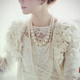 thumbnail image 2 of MesaSe Pull Collier Imitation Perles Femmes Multicouches Exagéré Collier de Perles pour Mariage, 2 of 8