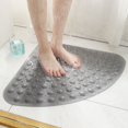 thumbnail image 5 of Jinsinto Bath Mat Non-Slip Tub Shower Mats Bathtub Mat for Adult Kids, Machine Washable (Triangle, 21 x 21 Inch, Blue), 5 of 5