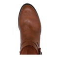 thumbnail image 3 of STYLE & COMPANY Womens Beige Buckle Accent Padded Ashliie Round Toe Block Heel Zip-Up Riding Boot 8 M WC, 3 of 3