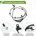 thumbnail image 4 of Unique Bargains ABS Wheel Speed Sensor No.89546B4010 Rear Left ABS Sensor Anti-lock Braking System Sensor for Toyota Rush 2006-2018, 4 of 7