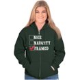 thumbnail image 4 of Xmas Naughty Nice Framed Checklist Zip Up Hoodie Men's Women's Brisco Brands L, 4 of 6