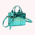 thumbnail image 4 of Bolso Mano Pequeño Cruzado Con Un Hombro PU Con Letras Charol Moderno Y Versátil 52170 (verde) Verde, 4 of 8