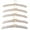 Beige, variant on 5Pcs 38cm White Satin Padded Top Hangers Clothes Coat Bridal