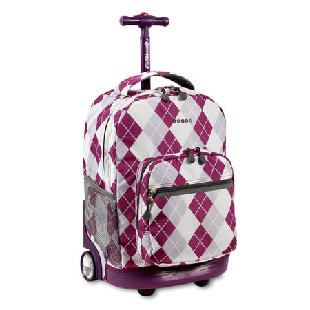 J World Sunrise 18" Rolling Backpack