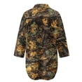 thumbnail image 5 of Xoenoiee Hunting Camo Print Women Beach Cover Ups Shirt V Neck Button Down Swimsuit Coverup Summer Swimwear Long Sleeve Cover Up Dress Plus Size, L, 5 of 7