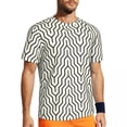 thumbnail image 2 of T Shirt For Men Abstract Nordic Pattern T-Shirt Man Optikool White Vintage Gym Quick-drying Summer T, 2 of 7