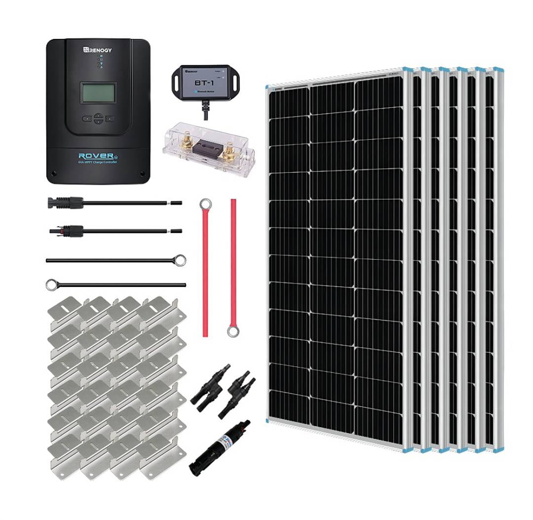 Renogy 600w 12v 24v Monocrystalline Solar Premium Kit W Rover 60a Charger Controller Walmart Com