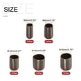 thumbnail image 2 of Uxcell 25Pcs Round Rubber End Caps 1/4" 3/8" 1/2" 5/8" 3/4" Brown Vinyl Cover Screw Thread Protector Assortment Kit, 2 of 6