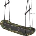 thumbnail image 4 of WYDK Surfing Tree Swing,Platform Swing with Soft Handles and Adjustable Height, Saucer Tree Swing with Stable Metal Frame and Spacious Swing Board, Camo Green, 4 of 10