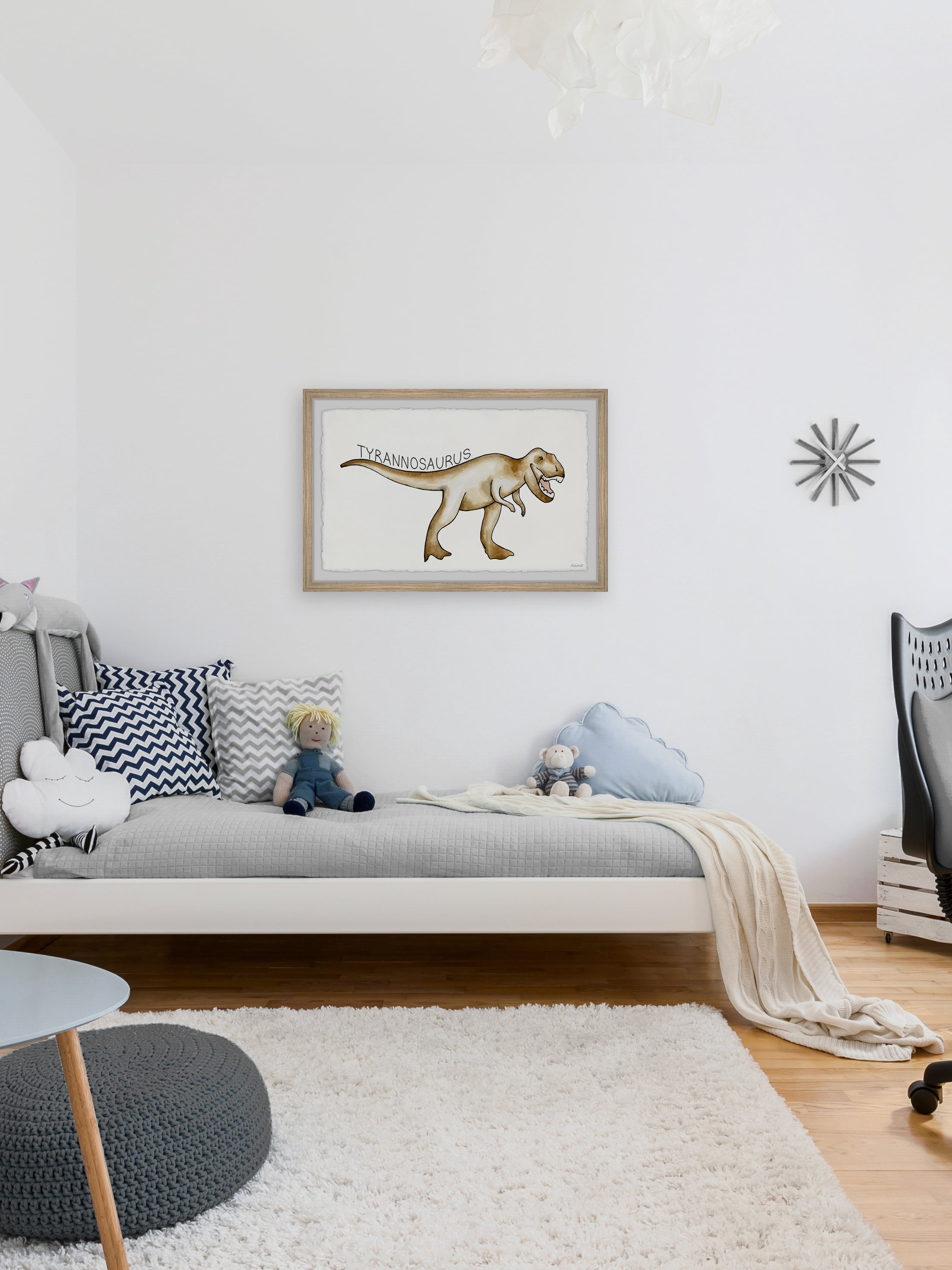 Marmont Hill Brown Tyrannosaurus Framed Wall Art