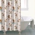 thumbnail image 4 of Beige Fairy Mushroom Pattern Shower Curtain 72"x72" ,Bathroom Decorative Shower Curtains Set with 12 Hooks,Modern Waterproof Washable Shower Curtain, 4 of 6