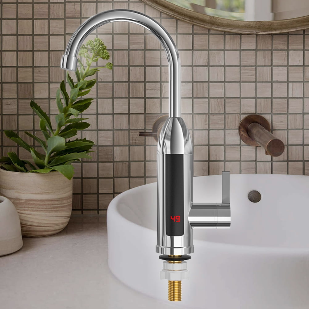 Peggybuy Electric Water Heater 3000W Fast Heating Tap for Kitchen (Silver  US plug) | Walmart Canada