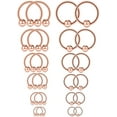 thumbnail image 1 of Briana Williams 16G Horseshoe & Captive Bead Nose Hoop Septum Piercing Jewelry Rings, 1 of 4