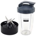 thumbnail image 1 of Felji 24 oz Tall Cup with Flip To Go Lid + Extractor Blade for NutriBullet Lean NB-203 1200W Blender, 1 of 9