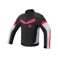 thumbnail image 4 of Veste de Moto d'Été Équipement de Protection Manteau avec Protection Réfléchissante pour Hommes Femmes Résistant à l'Eau Veste de Moto Noir Blanc TTG, 4 of 10