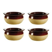 Great Credentials French Soup Crock Bowl, 10 oz, Set of 4