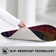 thumbnail image 2 of 1pc Colorful Circular Absorbent Non-Slip Bathroom Thickened Flannel Rug Decor,Soft,Quick Drying,Suitable For Indoor/outdoor Use,Bathrooms,Bedrooms,Kitchens,Terrace,Laundry Rooms,16"x24", 2 of 7