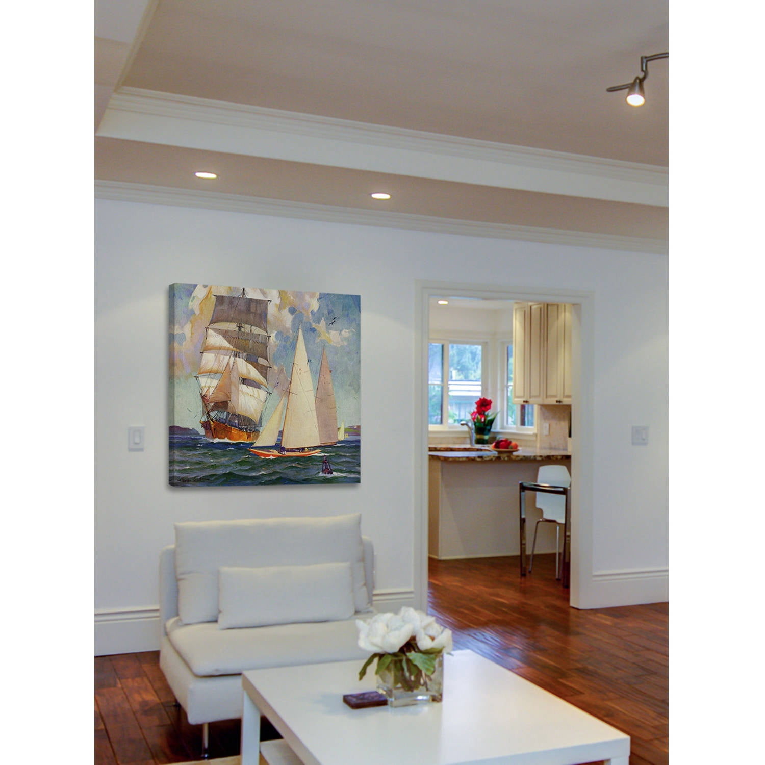 Marmont Hill - "Busy Waterway" Painting Print on Wrapped Canvas