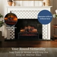 thumbnail image 5 of Country Living 27 inch Electric Log Set | 1000 Sq Ft Heater - Log Insert with Infrared Flames, 5 of 8