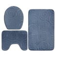 thumbnail image 2 of Toilet Bath Mat Set,3 PCS Bathroom Mat Absorbent Bath Mats Bathroom Mat Set Optimal Efficiency, 2 of 12