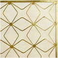 thumbnail image 5 of DecMode 38" x 28" Gold Metal Star Patterned Single Panel Geometric Fireplace Screen with Mesh Netting, 1-Piece, 5 of 12