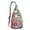Rose-red-5, variant on Abstract Art Sling Backpack – Colorful Geometric Tie Dye Crossbody Daypack, Psychedelic Pop Art Hiking Bag for Women & Men, Fashionable & Lightweight Outdoor Travel Pack
