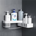 thumbnail image 1 of Estante Giratorio Para Carrito De Ducha, Soporte De Almacenamiento Para Esquina De Baño, Estante Organizador De Plástico Para Montaje En Pared Cateissary HA023118-00, 1 of 7