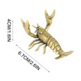 thumbnail image 3 of Brass Lobster Pen Holder Weightlifting Lobster Desk Decor with Claws 1.8x1.0in for Kitchen Supplies(Yellow),Hulucky, 3 of 9