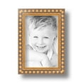 thumbnail image 2 of ArtToFrames 4" x 6" Gold Leaf with Bead Compo Picture Frame, 4x6 inch Gold Wood Poster Frame (WOM-4761), 2 of 8