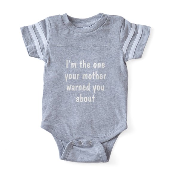 CafePress - FIN Im The One.Png - Cute Infant Baby Football Bodysuit