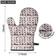thumbnail image 6 of Cute Oven Mitts,White Christmas Animal and Car Pattern Oven Mitt 2-Pack Set,Kitchen Gloves for Oven,Heat Resistant Oven Mitts 7.7"x12", 6 of 7