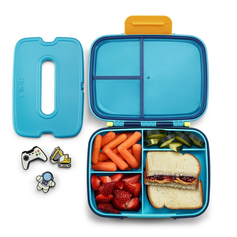 Ello Benni Kids Bento Lunch Box with Ice pack, Teal - Walmart.com