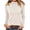White, variant on Women Lace Trim Mock Neck Ribbed Slim Fit Long Sleeve Thermal Top Figure Flattering Soft Skin-Friendly Windproof Warm Base Layer Multi Fresh Solid Color Winter Layering Shirt