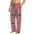 thumbnail image 3 of Mens Pajama Pants - Soft Sleep & Lounge Pants for Men, Poker Cuteness Casual PJ Bottoms Pants with Pockets, 3 of 5