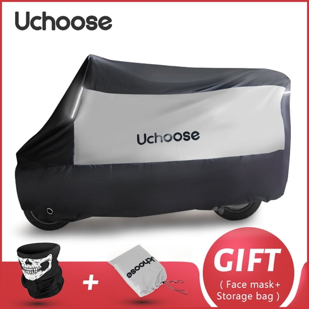 Uchoose-cubierta Universal impermeable para motocicleta, Protector con tiras reflectantes, para exteriores, 190T
