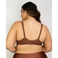 thumbnail image 3 of Women's Curvy Couture 1017 Tulip Lace Push Up Balconette Bra (Chocolate 34DDD), 3 of 4