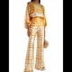 thumbnail image 2 of Conjunto de Dos Piezas Holgado de Otoño para Mujer, con Hombros Descubiertos, Estampado, Larga, Informal, para Salir, Pantalones Anchos Amarillo L, 2 of 6