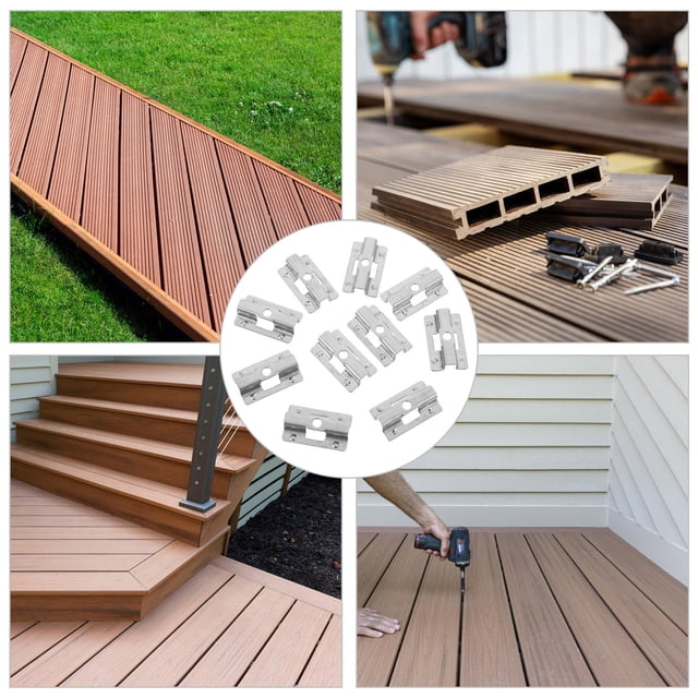 unbranded 100Ud Bracket En U De Inoxidable Para Soporte Pesado Para Uso En De Madera-Plástico