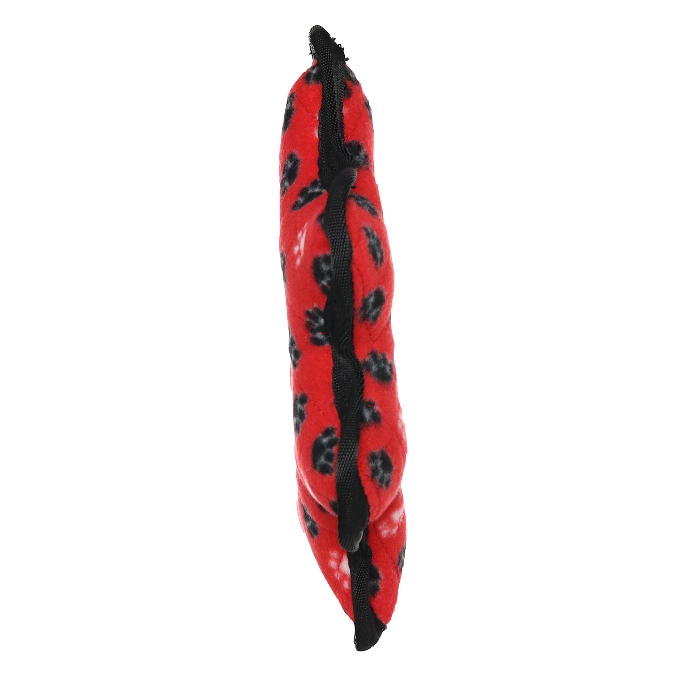 Tuffy Ultimate Gear Ring Red Paw Durable Plush Squeaky Dog Toy