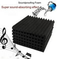 thumbnail image 6 of 24 Pcs Acoustic Foam Board,Studio Wedge Tile,Acoustic Foam Soundproof Pyramid Studio Treatment Wall Panel 2.5X30X30cm, 6 of 8