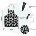 thumbnail image 7 of Ghost Boo Halloween Pattern Kids Aprons for Girls and Boys,Adjustable Neck Strap Toddler Aprons for Kids Cooking Baking,23.6"x19", 7 of 7