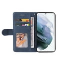 thumbnail image 4 of Dteck Wallet Case for Samsung Galaxy S22 (2022), Premium PU Leather Slim Flip Folio Phone Case with Folding Stand Card Holder, Blue, 4 of 5