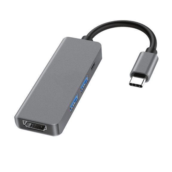 USB C Hub, 4-in-1 USB C Adapter with 4K USB C to HDMI Hub,100W Power Delivery,USB 3.0,Thunderbolt 3 Multiport Hub Compatible with Pro, XPS, Pro,More Type C Devices