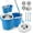 Blue, variant on Spin Mop and Bucket, Mop and Bucket with Wringer Set 360° Spinning Mop Bucket with 3 Microfiber Mop Heads 61" Telescoping Handle for Office and Home Floor Cleaning (Blue)