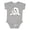 AC-Heather Grey, variant on Adorable Easter Bunny Boys or Girls Baby Bodysuit