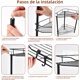 thumbnail image 3 of Organizador de Baño Esquinero para Regadera sin Taladro, Estante de Ducha con 4 Repisas Removibles y Ajustables, Fácil Instalación, Revestimiento Antióxido, Ideal para Esquina de Bañera y Azulejo, 3 of 4