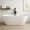 Flora-White, variant on BouPower 59"/67" Acrylic Freestanding Bathtub, Deep Soaking Tub with Non-Slip Base, CUPC Certified Free Standing Tub, Chrome Drain Modern Bath Tub for Bathrooms, Ergonomic Design, White, 3 Styles